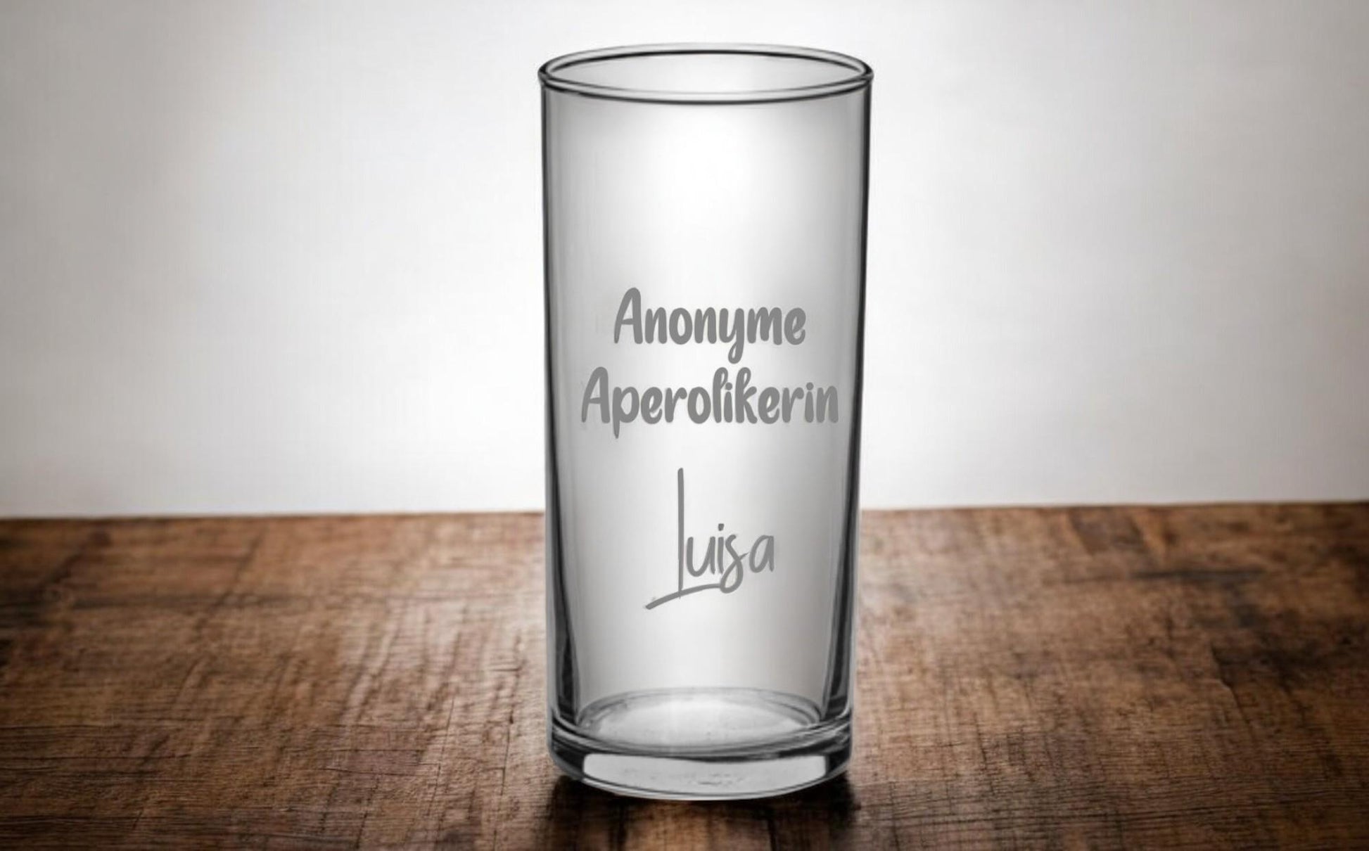Aperol Glas, Cocktailglas, mit Gravur, Aperol Spritzglas, Geschenk für Cocktailtrinker, a. Wunsch Namensgravur, Mädels Abend, Art.-Nr.LDG2