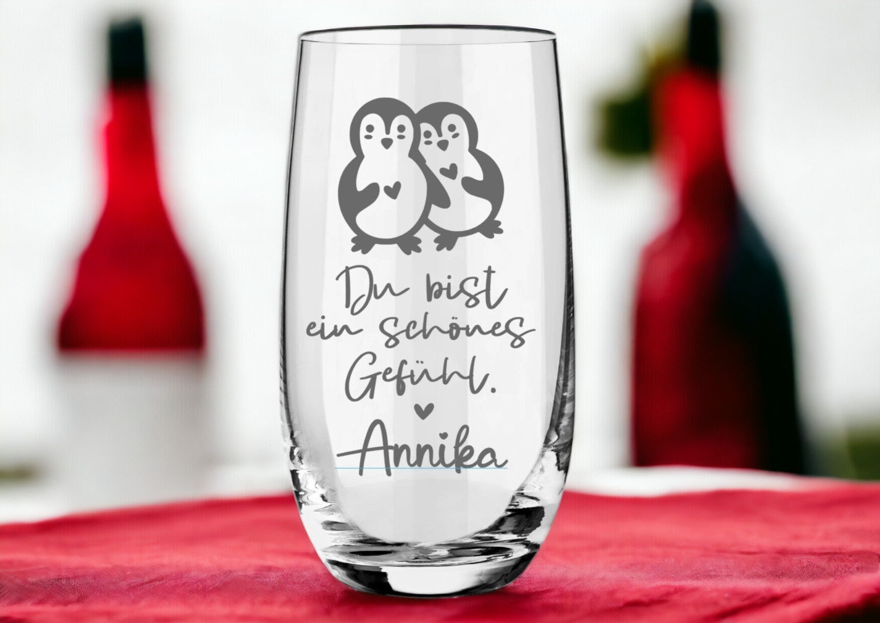 Personalisierte Trinkgläser für deinen Herzensmenschen - einzigartig graviert! Geschenk für den Valentinstag, Geburtstag oder einfach mal so