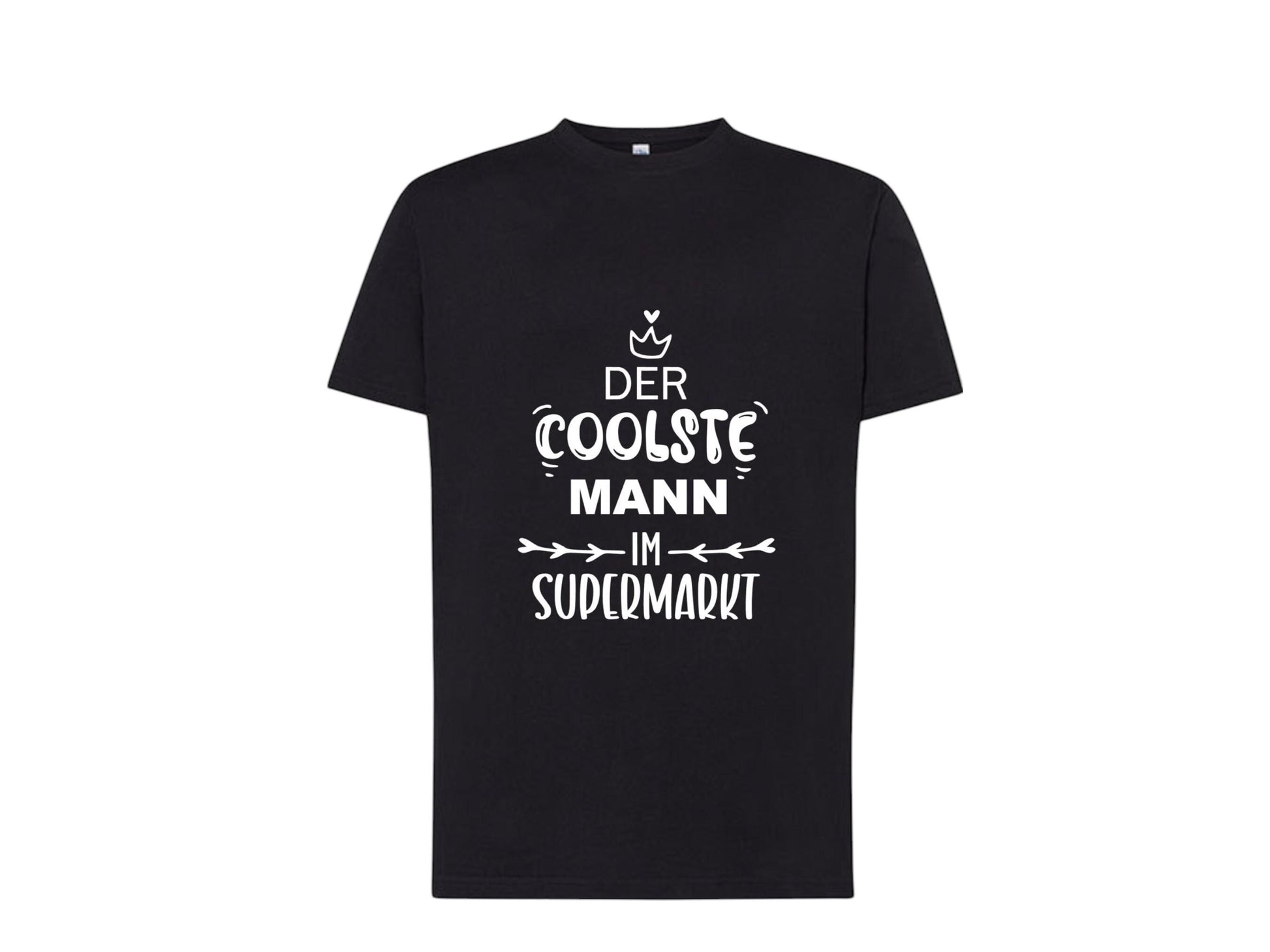 Männer Shirt "Der coolste Mann im Supermarkt" versch. Farben + Größen, Baumwolle,  Fun-Shirt, Sprüche Shirt, Art.-Nr. 002