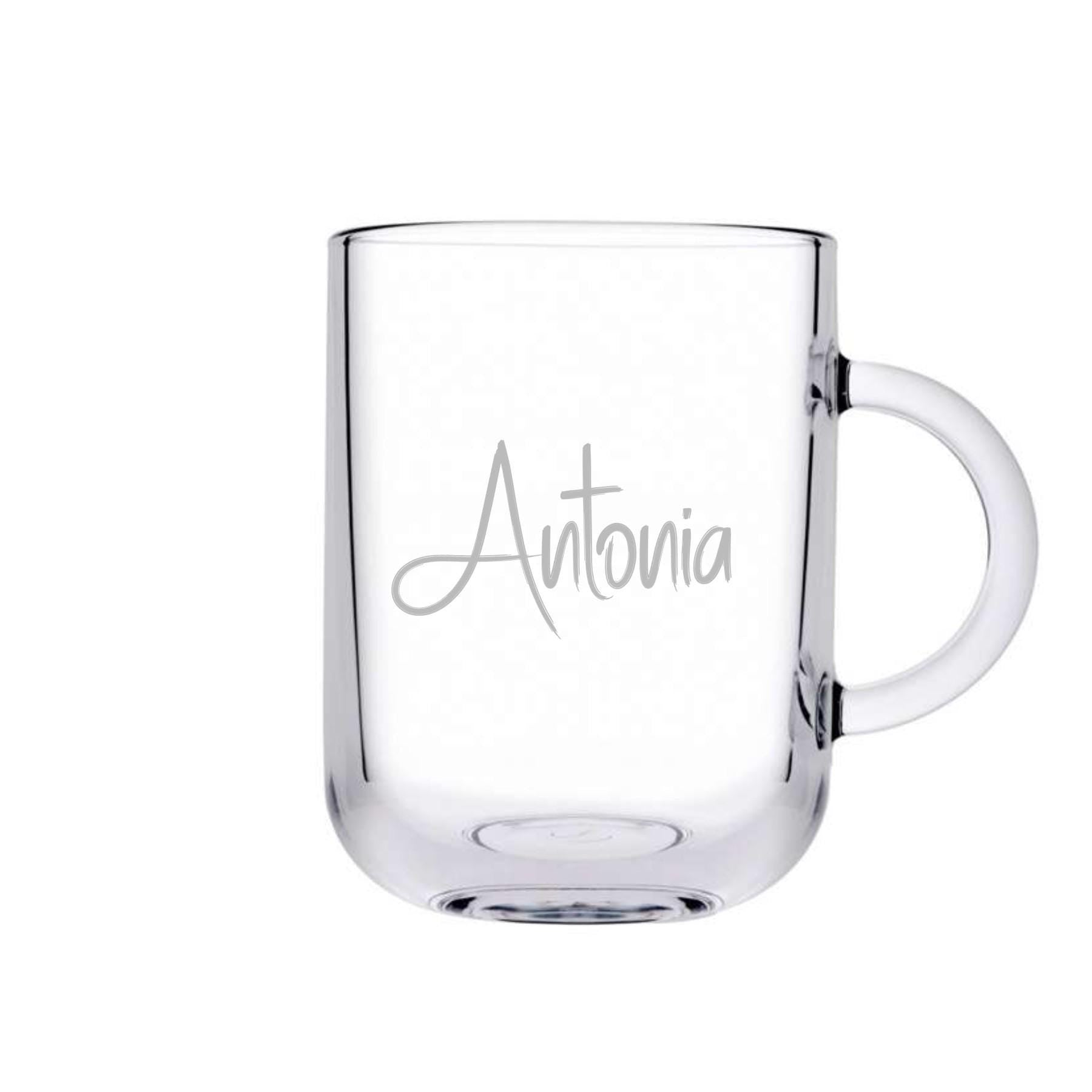 Teeglas mit Adventure Motiv und deinem Wunschnamen, schönes, stabiles Teeglas, Geschenk für Teetrinker und Abenteurer