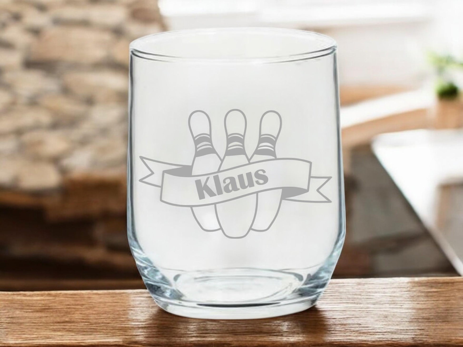 Personalisierte gravierte Gläser mit Kegelmotiv – Dein Name, 3 Formen, 8 Modelle – Perfektes Geschenk für Kegel-Fans! Art.-Nr. Sport_1