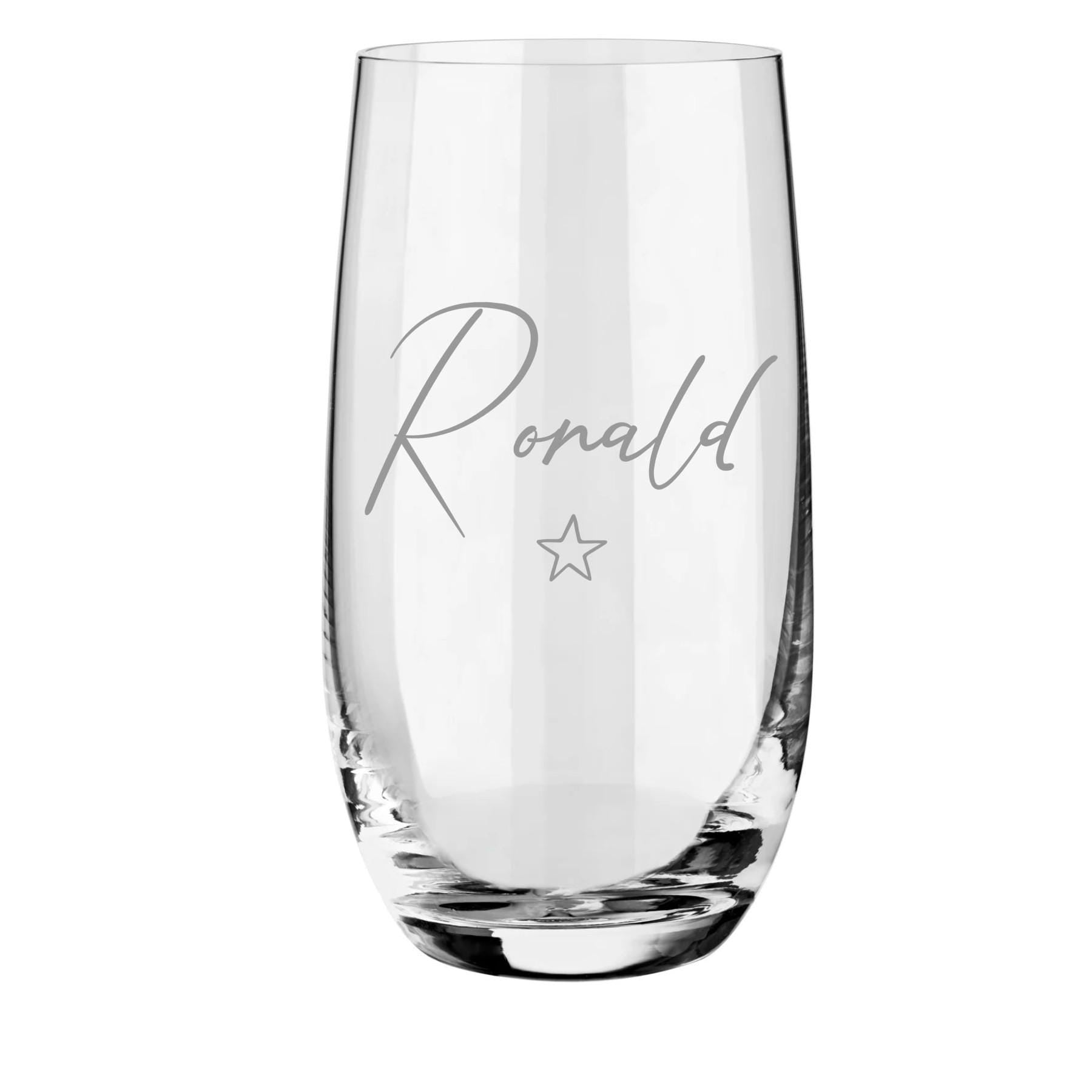Einzigartig & stilvoll: Dein personalisiertes Glas mit Wunschname! Perfekt als Geschenk oder für dich selbst!