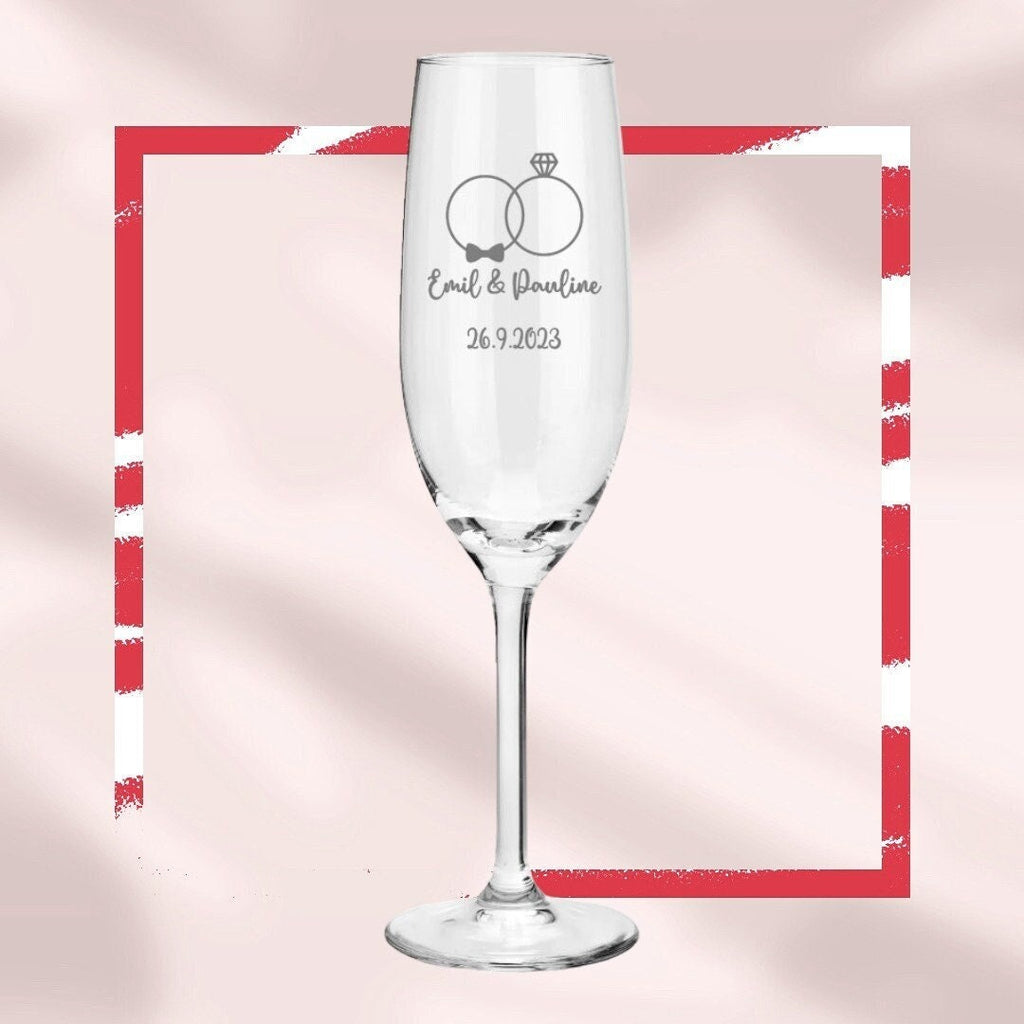 Personalisiertes Sektglas - Das perfekte Geschenk für jeden Anlass! mit Gravur, Geschenk für beste Freundin, Frau, Mama uvm.