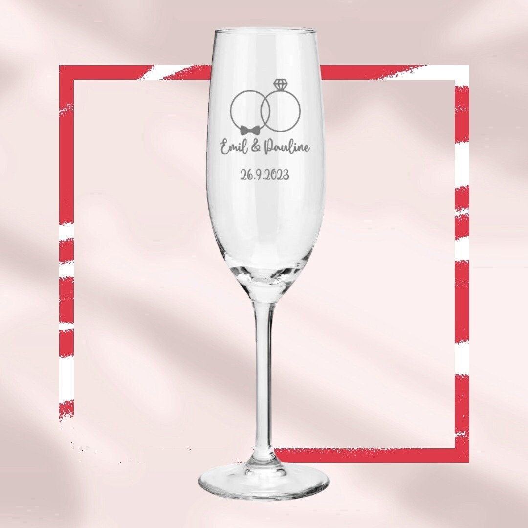 Personalisiertes Sektglas - Das perfekte Geschenk für jeden Anlass! mit Gravur, Geschenk für beste Freundin, Frau, Mama uvm.