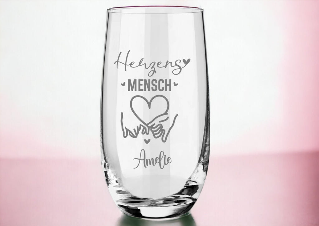 Personalisierte Trinkgläser für deinen Herzensmenschen - einzigartig graviert! Geschenk für den Valentinstag, Geburtstag oder einfach mal so