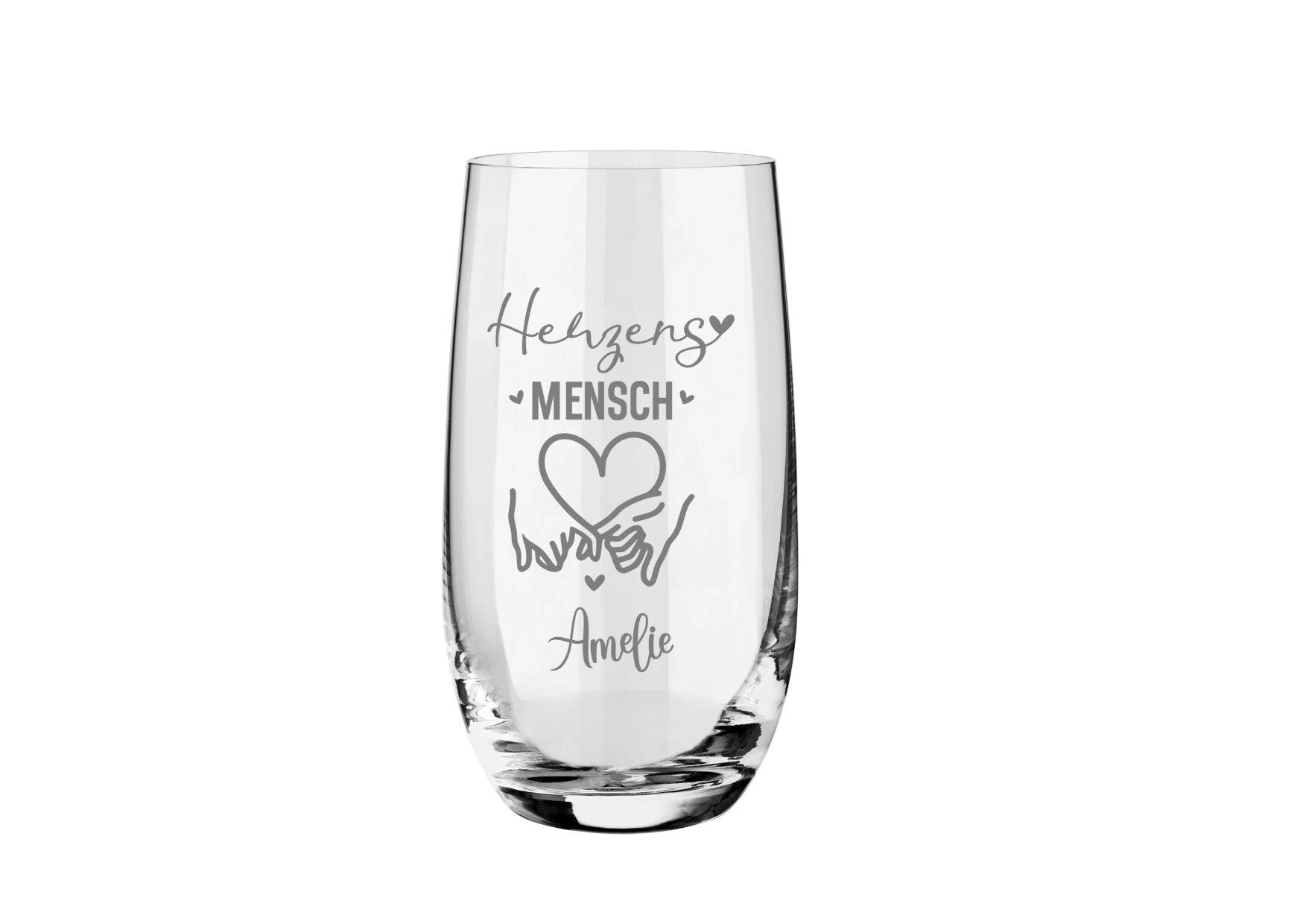 Personalisierte Trinkgläser für deinen Herzensmenschen - einzigartig graviert! Geschenk für den Valentinstag, Geburtstag oder einfach mal so