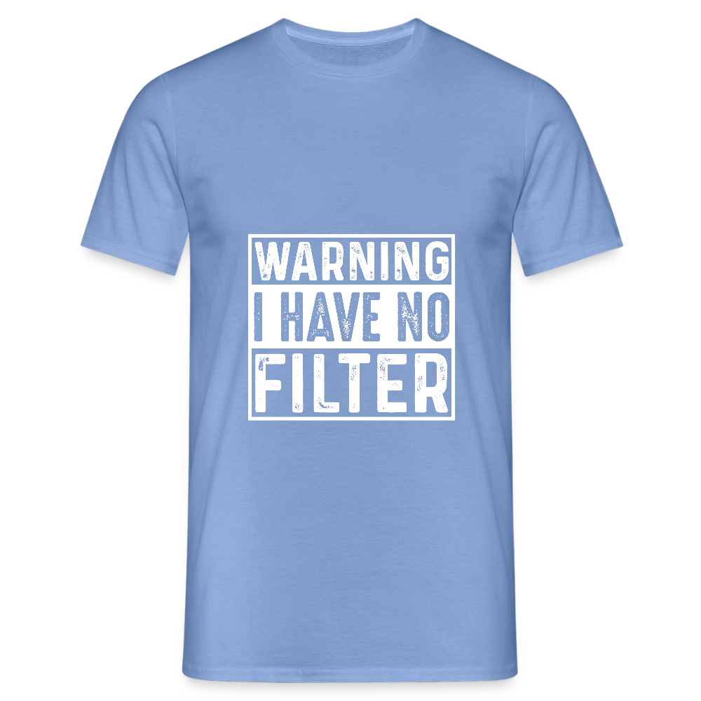 Männer T-Shirt ohne Filter - carolina blue