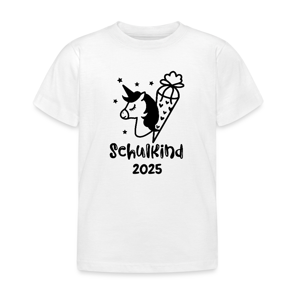 Kinder T-Shirt Schulstart - Weiß