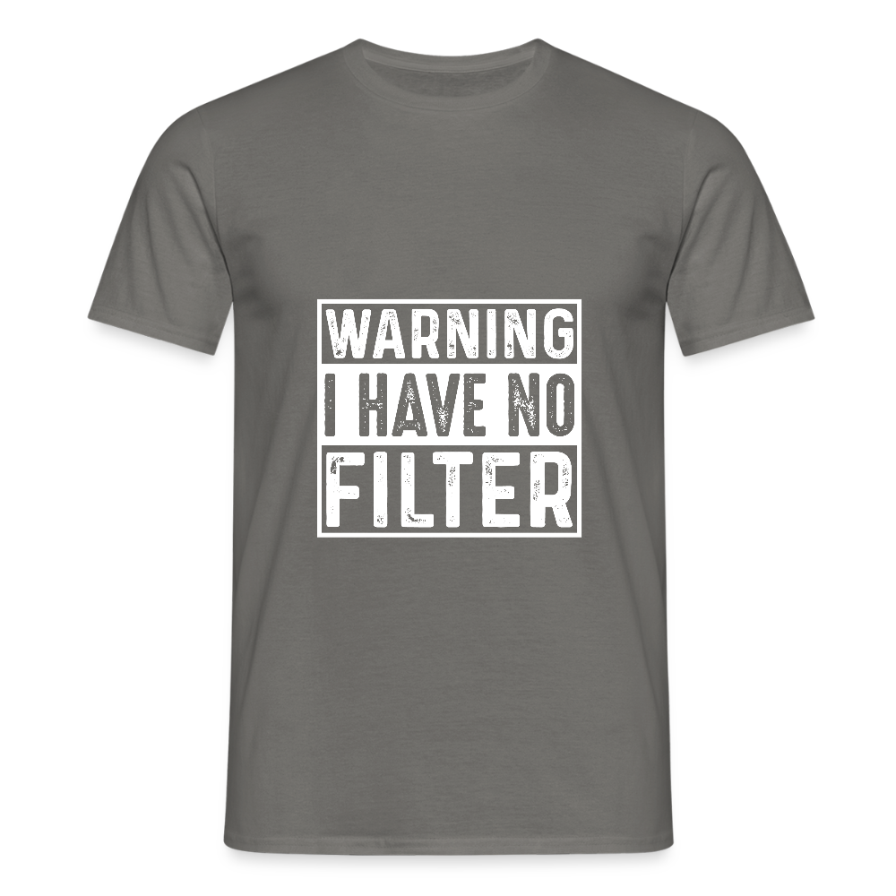 Männer T-Shirt ohne Filter - Graphit