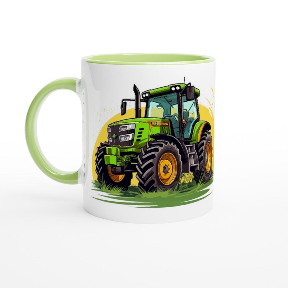 Weiße Keramiktasse mit farbiger Innenseite, versch. Farben zur Auswahl, personalisiert mit deinem Wunschnamen