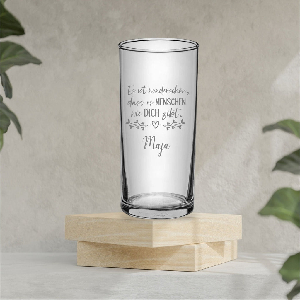 Personalisiertes Glas mit Gravur - Das ideale Geschenk für deine beste Freundin! Saftglas, Wasserglas, graviert mit Wunschnamen