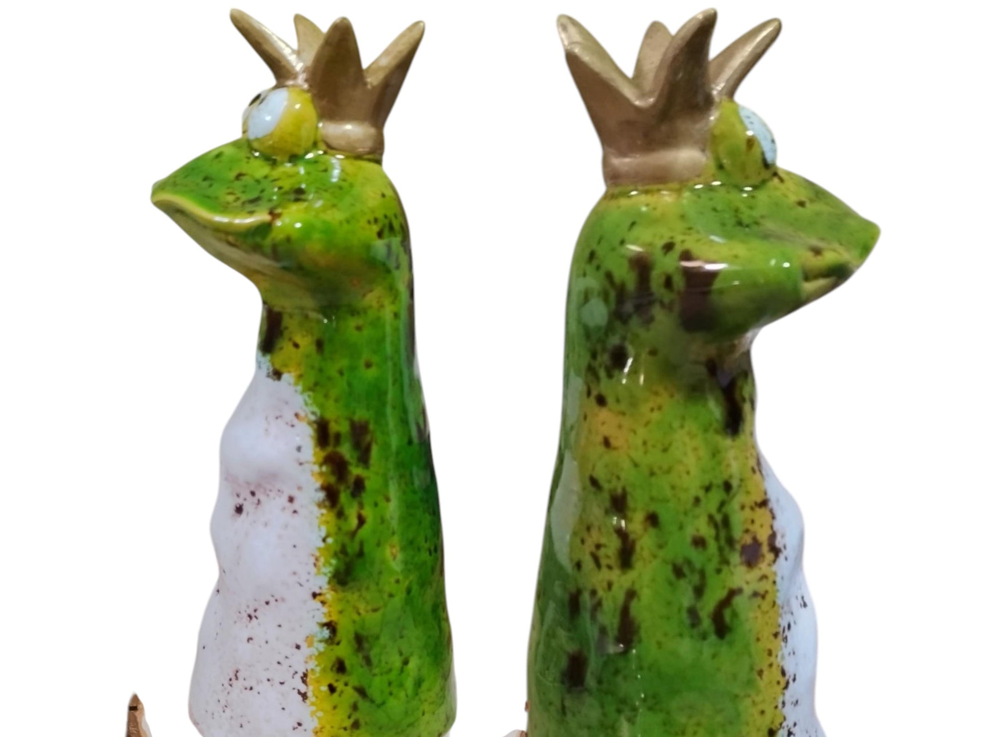Keramik-Zaunstecker "Frosch groß" – Fröhlicher Blickfang für Garten & Balkon!