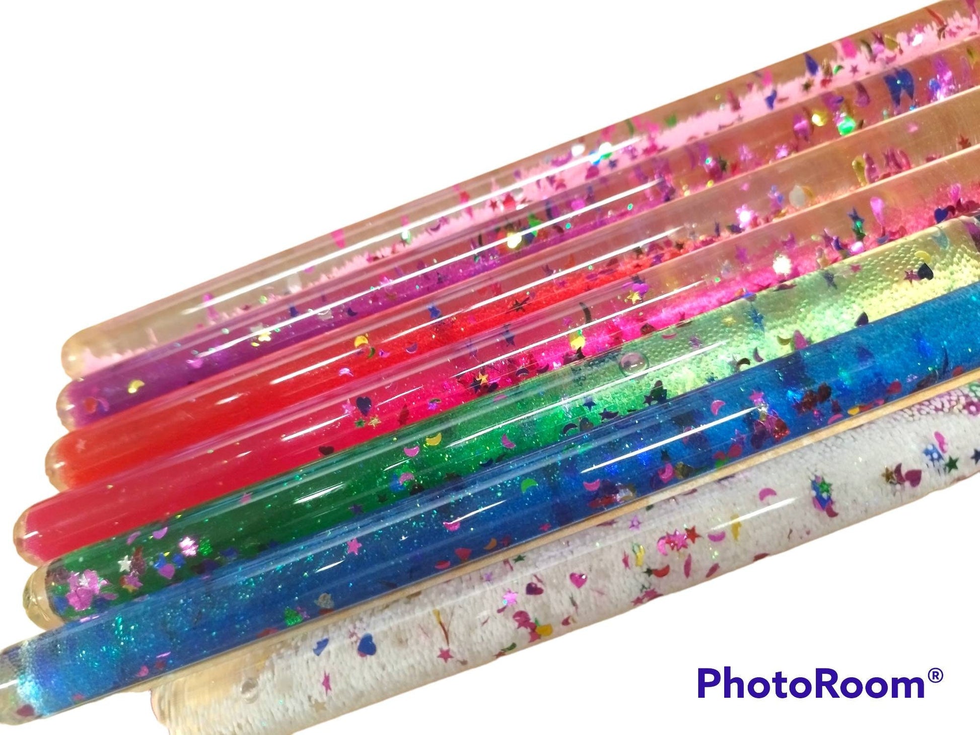 Zauberstab, einfarbig, verschiedene Farben, mit oder ohne Gravur , 29 cm