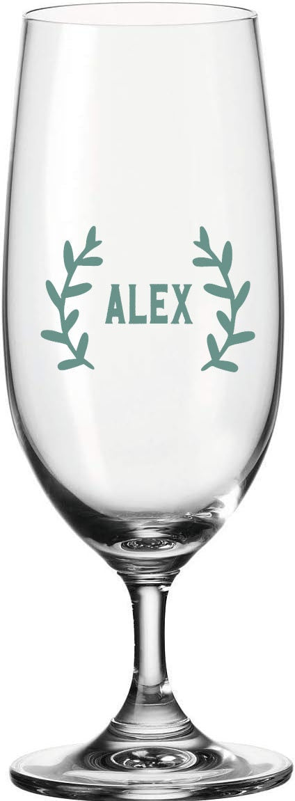 Bierglas, Biertulpe, mit Gravur, personalisiert, mit Namen, Geschenk für Biertrinker