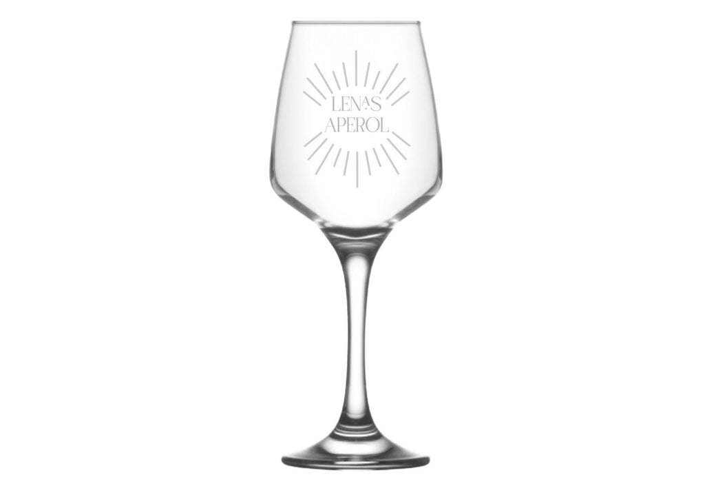 Aperol Spritz Glas, graviert, personalisiert, Aperol Glas mit Namen, Geschenk für die Freundin, Mama, Schwester, Aperol Spritz, Namensgravur