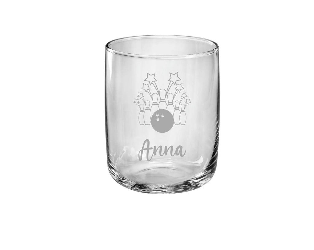 Personalisierte gravierte Gläser mit Bowlingmotiv – Dein Name, 3 Formen, 8 Modelle – Perfektes Geschenk für Bowling-Fans! Art.-Nr. Sport_2