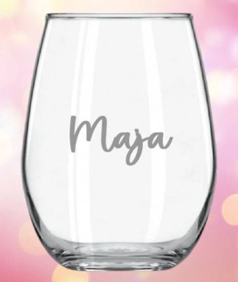 Wasserglas, Trinkglas mit Namensgravur, Geschenk, einzeln, im 4er oder 6er Set