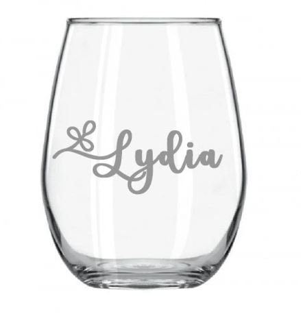 Wasserglas, Trinkglas mit Namensgravur, Geschenk, einzeln, im 4er oder 6er Set