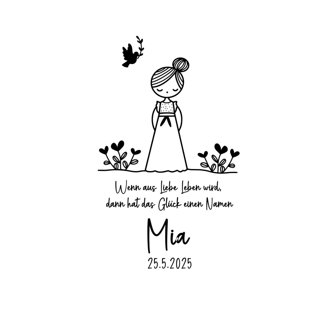 Trinkglas Kommunion, Konfirmation, Taufe, Geschenk Geburt, für Jungen und Mädchen, Erinnerungsgeschenk, graviert, personalisiert, mit Namen