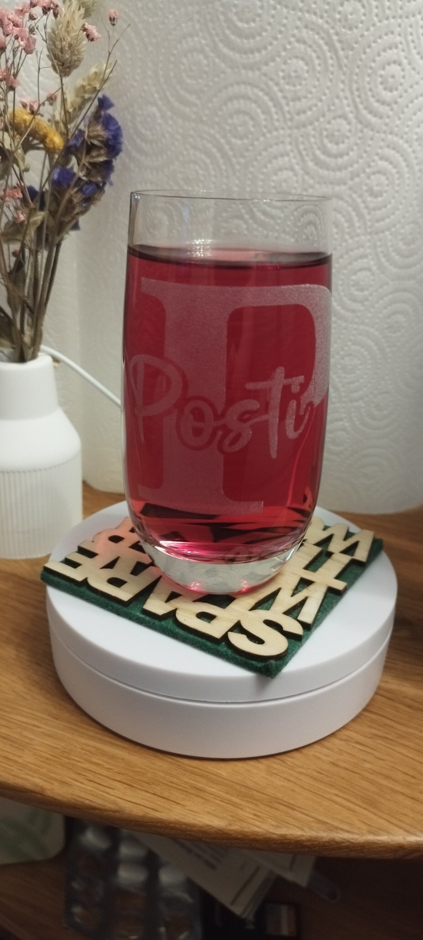 Personalisiertes Trinkglas mit Gravur, individueller Name & Design, Geschenk für jedes Alter, Weihnachtsgeschenk, Geburtstagsgeschenk