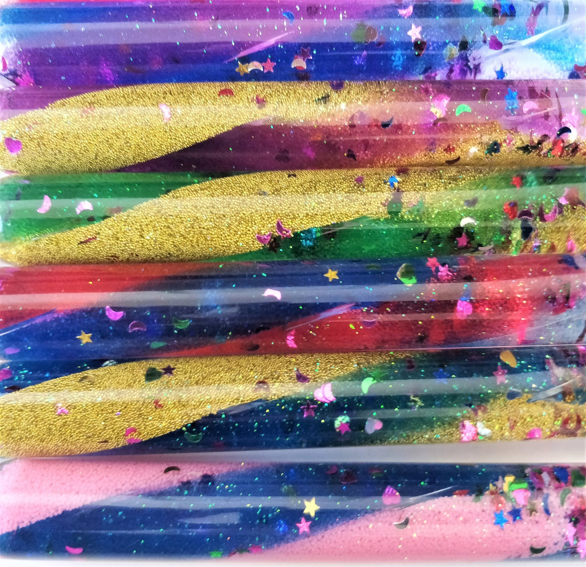 Zauberstab mit Glitter und Namenswunsch, 32 cm lang, 1 Stück, Glitterstab in 2 Farben mit Namensgravur oder ohne, Rollenspiel