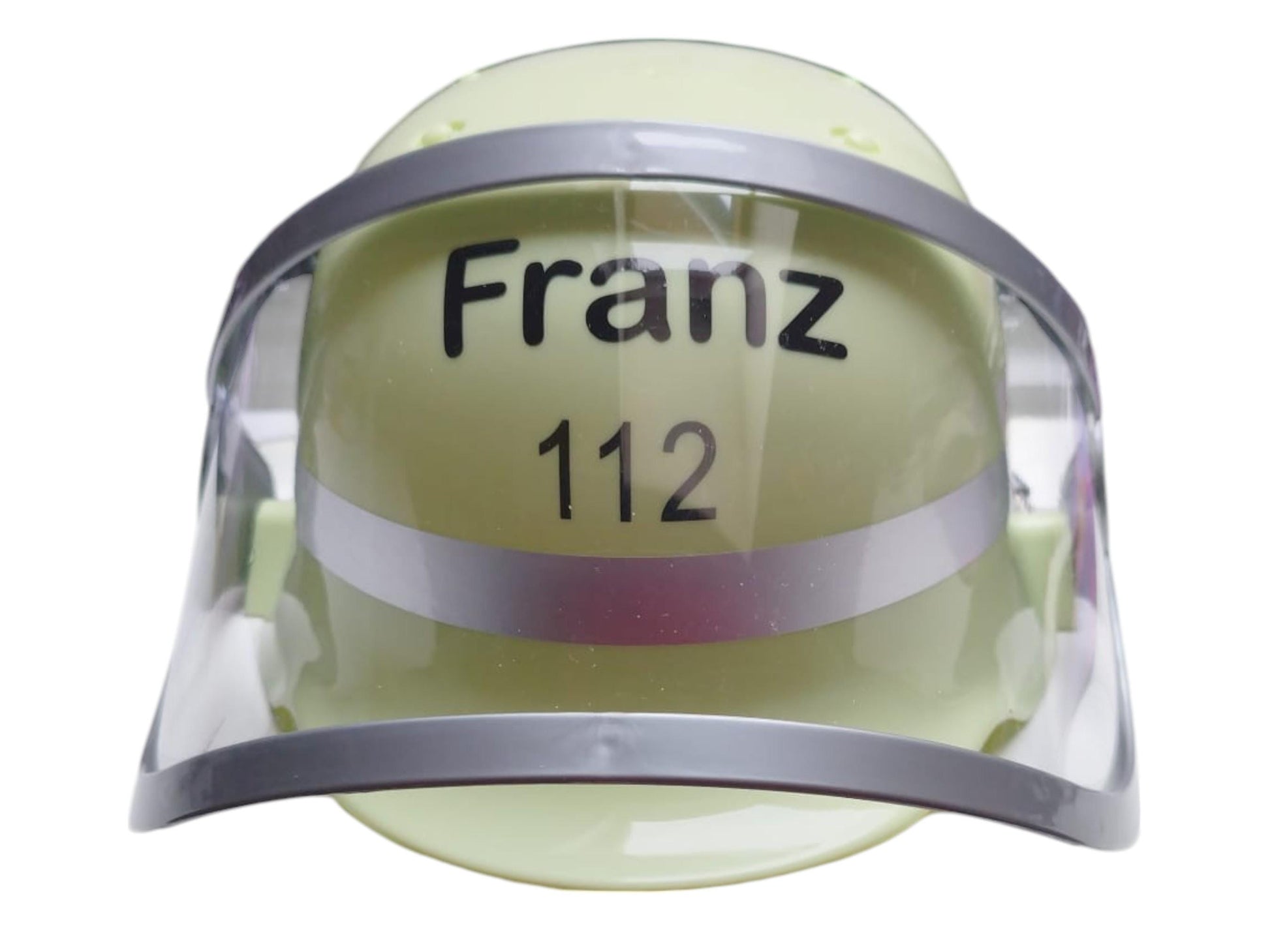 Feuerwehrmann Set, Rollenspiel, Einsatzleiter, personalisiert mit Namen, Weste + Helm, Fasching, Fastnacht, Kostüm, Feuerwehr, Art.-Nr. SSF1