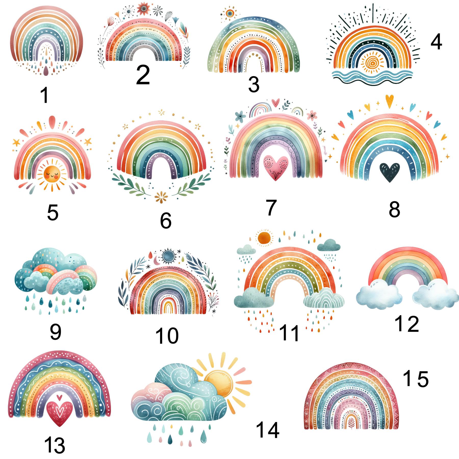 Turnbeutel Regenbogen mit Namen personalisiert, viele Farben Schriftarten, Geschenk für Schule, Kindergarten & Freizeit, Zugschnur, Rucksack