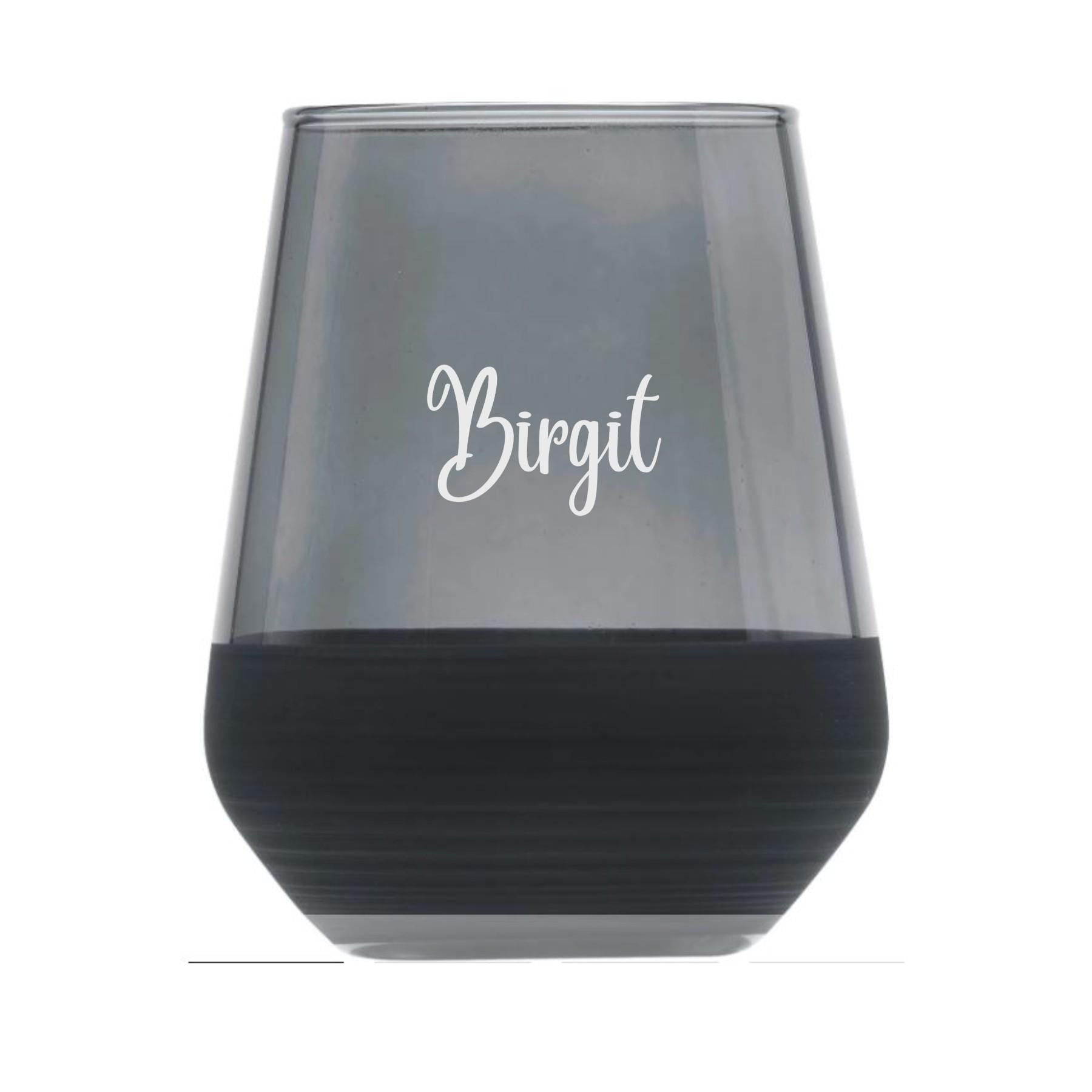 Glas mit Namensgravur, Trinkglas edel als Geschenk für Hochzeit, Liebespaar, beste Freundin, Muttertag, auch als Teelicht nutzbar, stilvoll