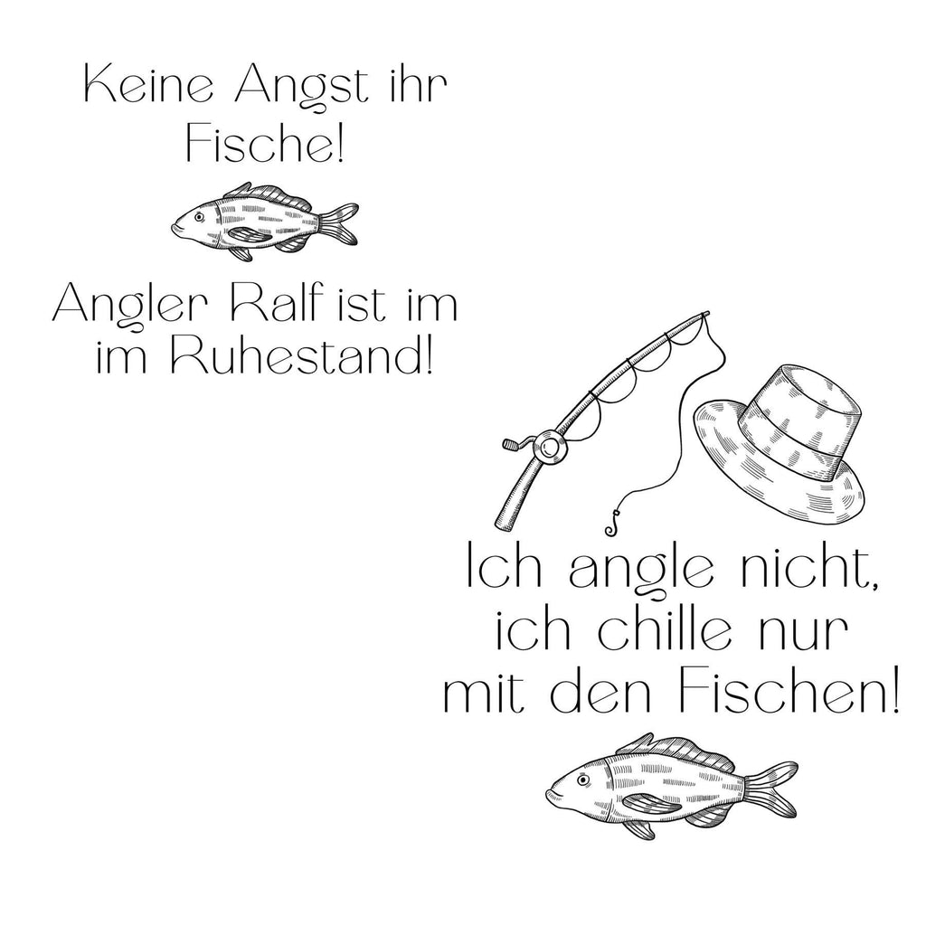 Becher Angler Spruch, Karabinergriff, Edelstahl, Geschenk für Angler, personalisiert mit Namen  Art.-Nr. KER-0108_1
