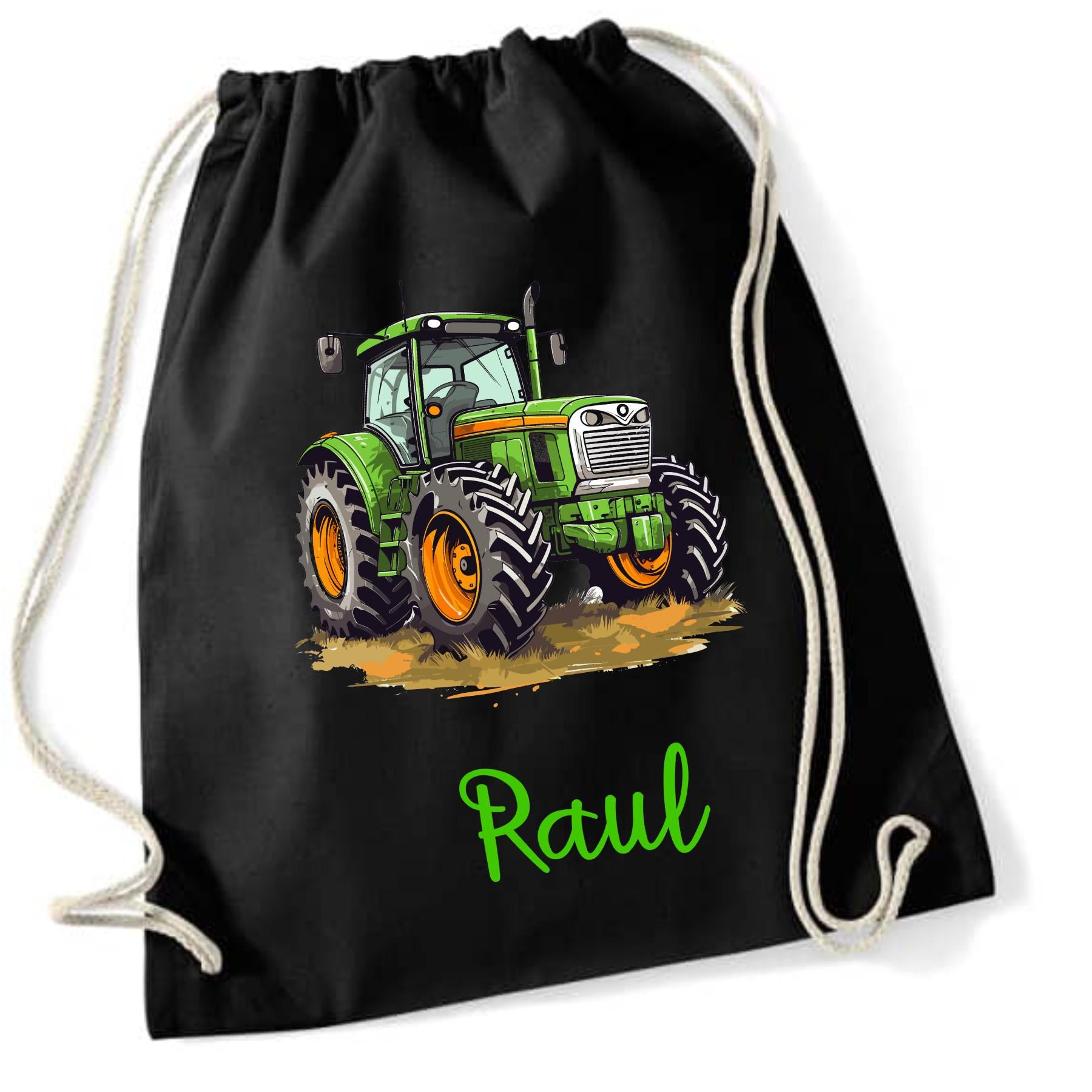 Turnbeutel Traktor, für Schule, Kindergarten, Freizeit, Geschenk für Kinder, verschiedene Farben, Schulanfang, Sportbeutel, Kinder Rucksack