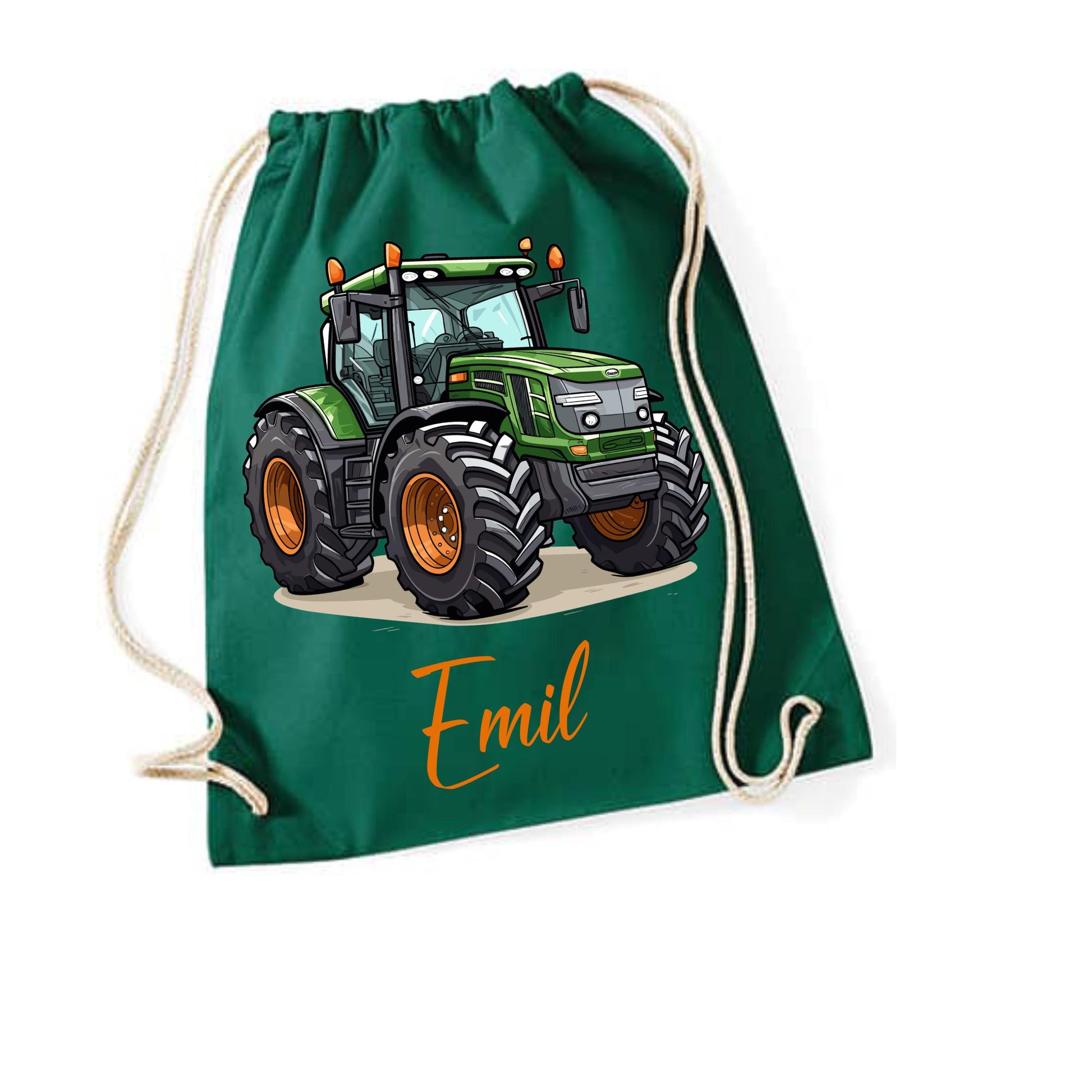 Turnbeutel Traktor, für Schule, Kindergarten, Freizeit, Geschenk für Kinder, verschiedene Farben, Schulanfang, Sportbeutel, Kinder Rucksack