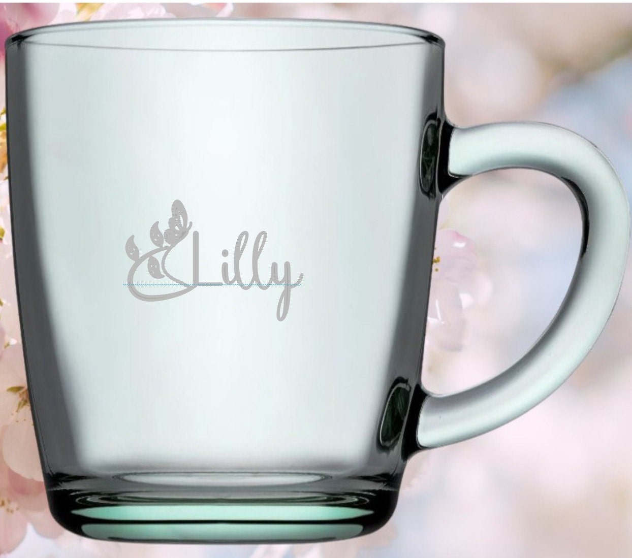 Teeglas personalisiert mit deinem Wunschnamen/text, persönliches Geschenk für Teetrinker