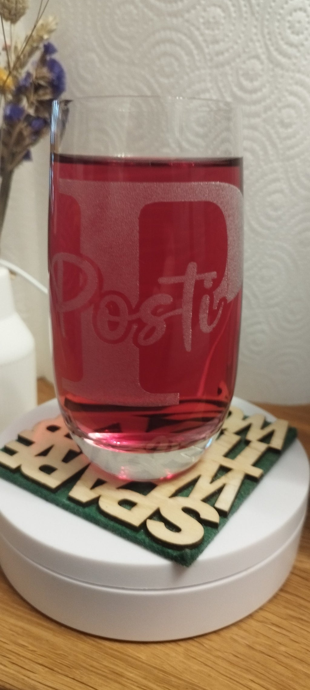 Personalisiertes Trinkglas mit Gravur, individueller Name & Design, Geschenk für jedes Alter, Weihnachtsgeschenk, Geburtstagsgeschenk