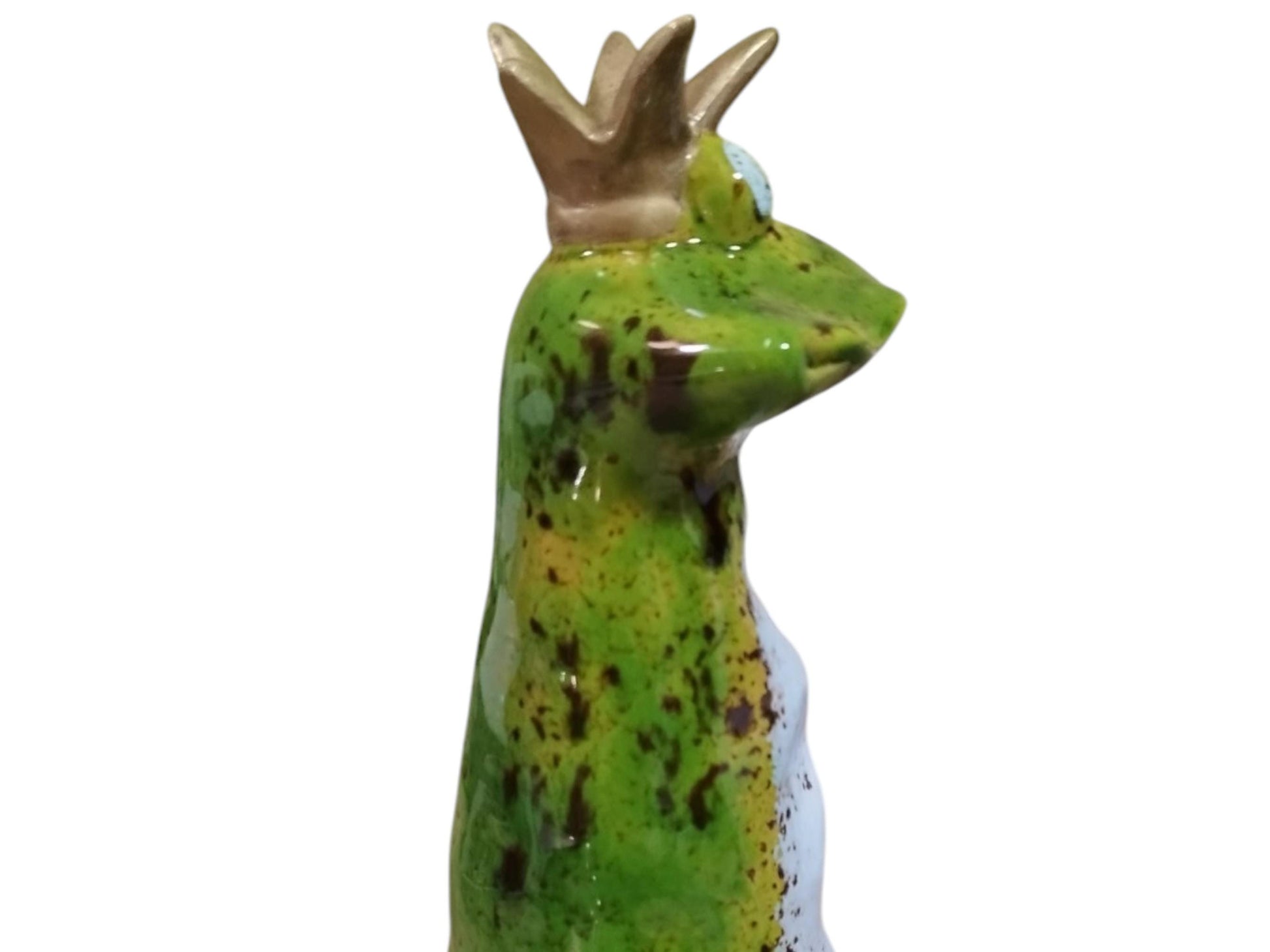 Keramik-Zaunstecker "Frosch groß" – Fröhlicher Blickfang für Garten & Balkon!