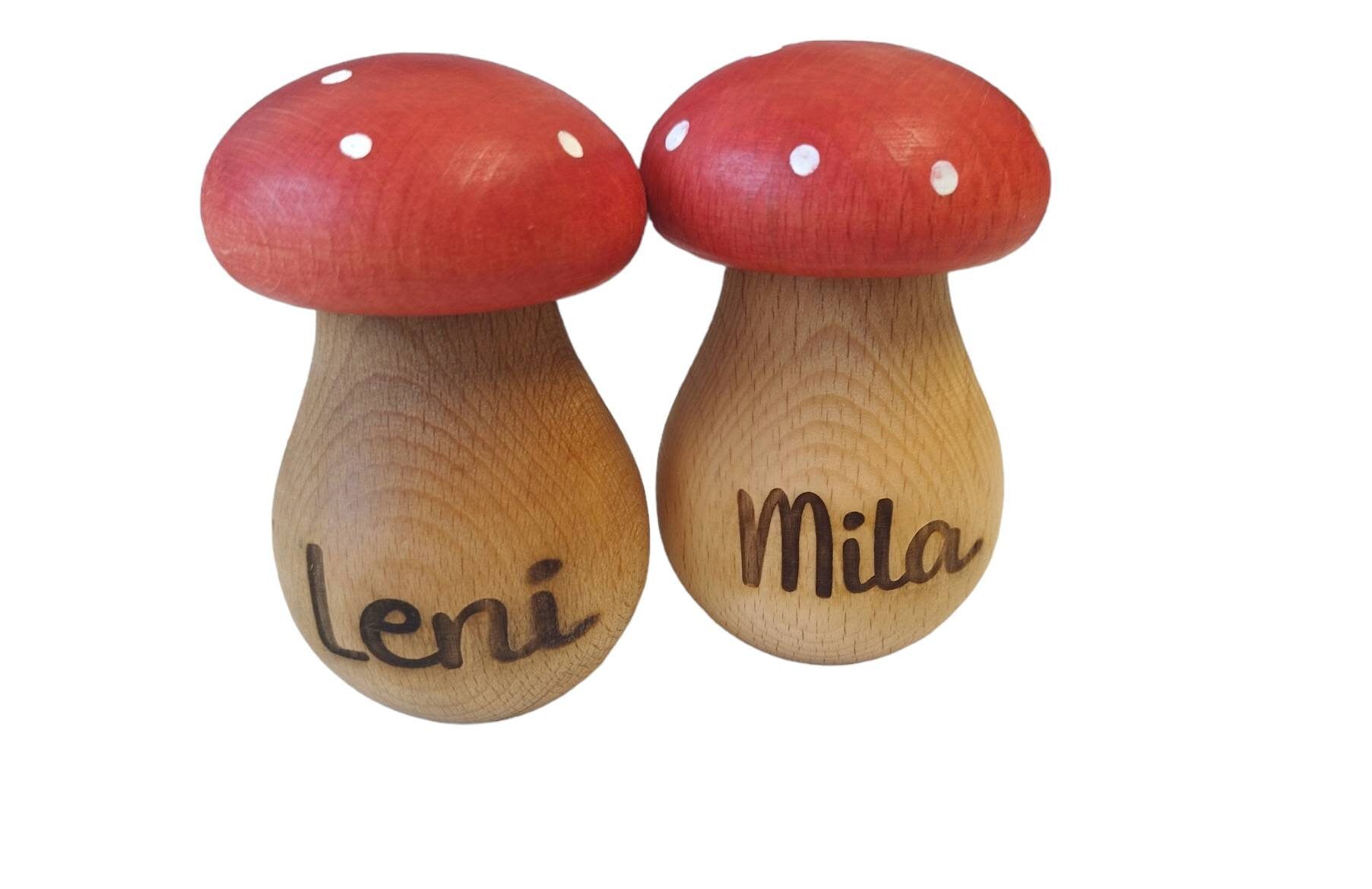 Nussknacker Pilz, Massiv Holz, Nüsse knacken, personalisiert