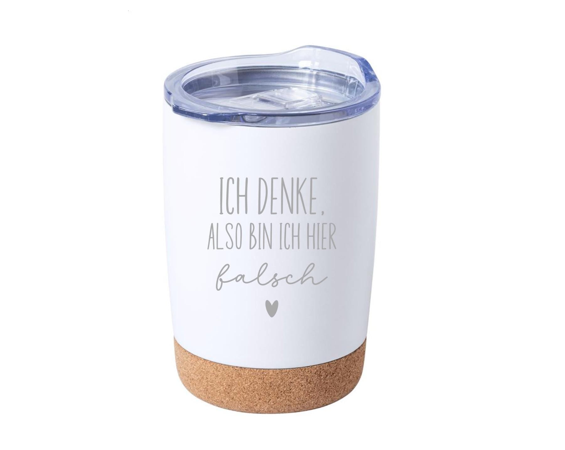 Thermobecher mit frechen Spruch, Tasse mit Spruch, Kaffeebecher, auf Wunsch mit Namen, Geschenk für Freundin, für unterwegs, Art.Nr. TB-10