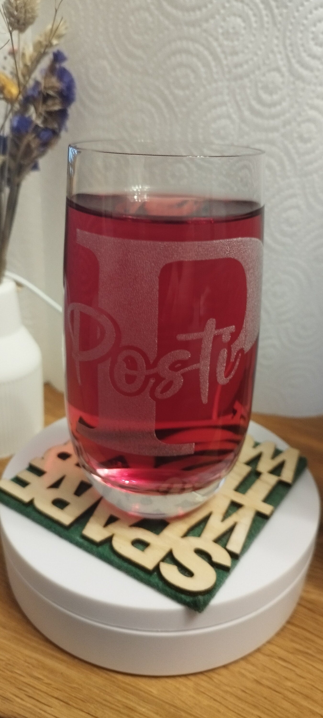 Personalisiertes Trinkglas mit Gravur, individueller Name & Design, Geschenk für jedes Alter, Weihnachtsgeschenk, Geburtstagsgeschenk