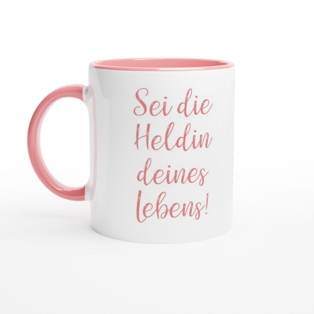 Tolle Tasse, personalisiert mit deinem Wunschnamen, mit Botschaft, Geschenk für Mädchen, versch. Farben innen