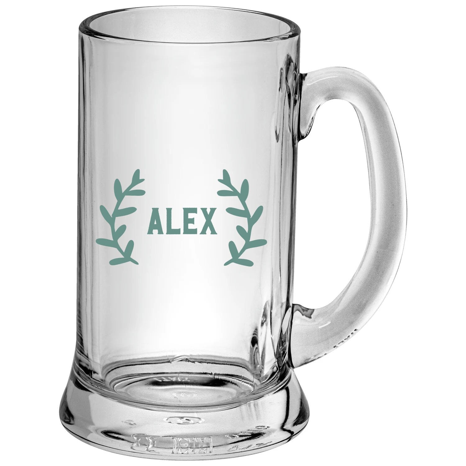 Bierkrug, Bierhumpen, Bierglas, personalisiert mit Namen, Geschenk für Biertrinker, schwer + massiv, graviert