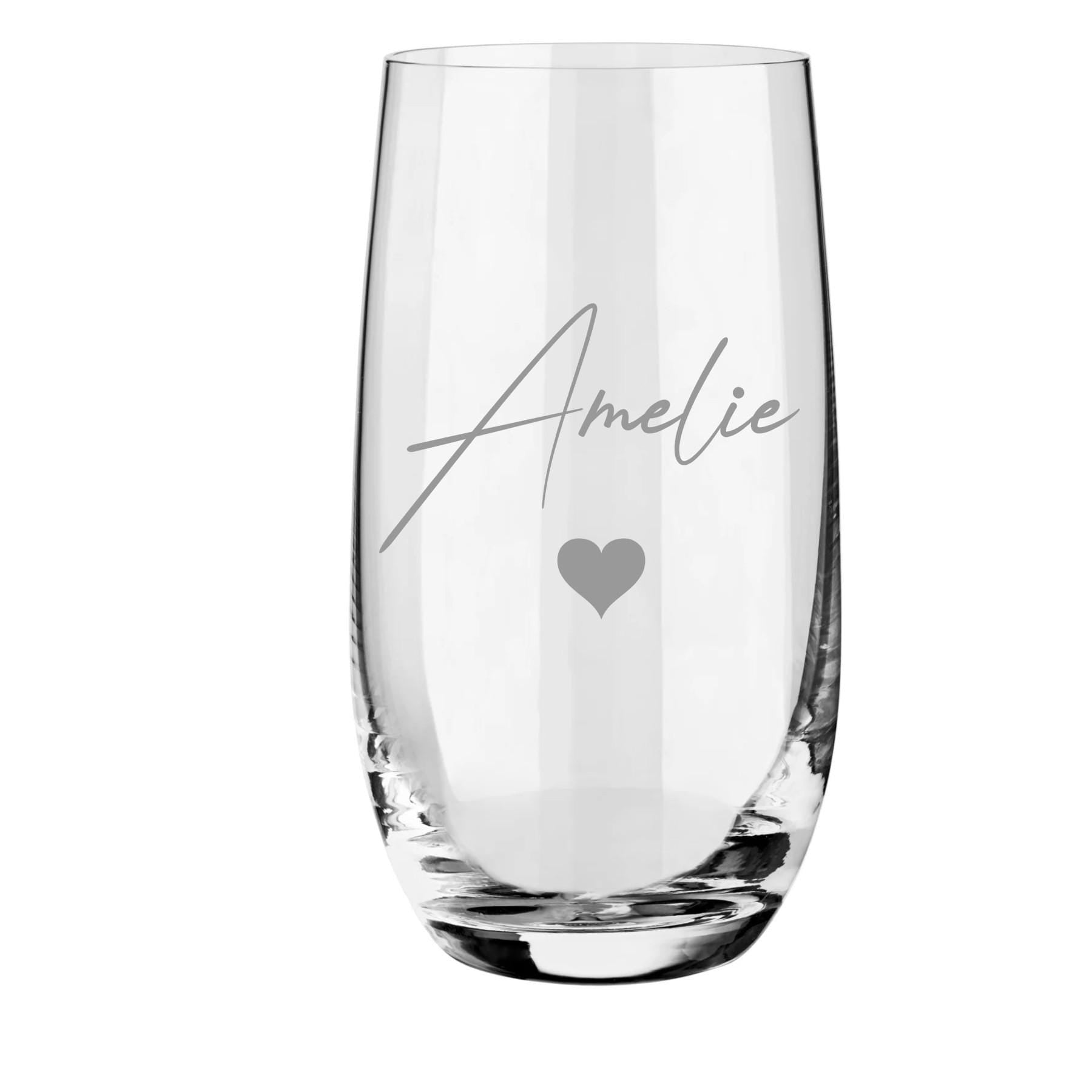 Einzigartig & stilvoll: Dein personalisiertes Glas mit Wunschname! Perfekt als Geschenk oder für dich selbst!