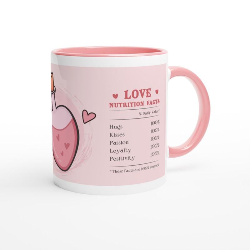Valentinstag Geschenk, Tasse im Valentinstag Design, Geschenk für Verliebte, die Freundin/Frau, Kaffeetasse LIEBESTRANK, Art.-Nr. KT01