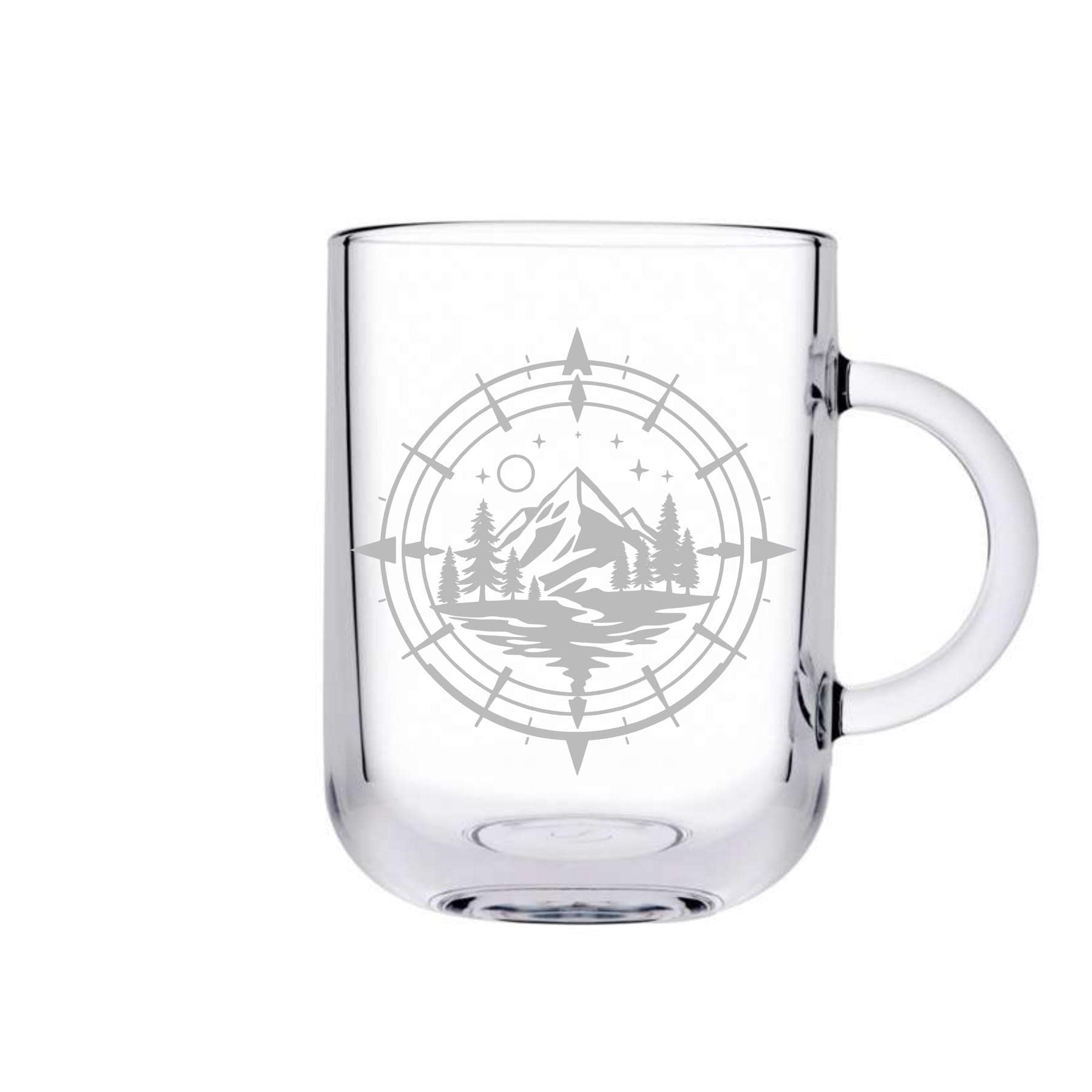 Teeglas mit Adventure Motiv und deinem Wunschnamen, schönes, stabiles Teeglas, Geschenk für Teetrinker und Abenteurer