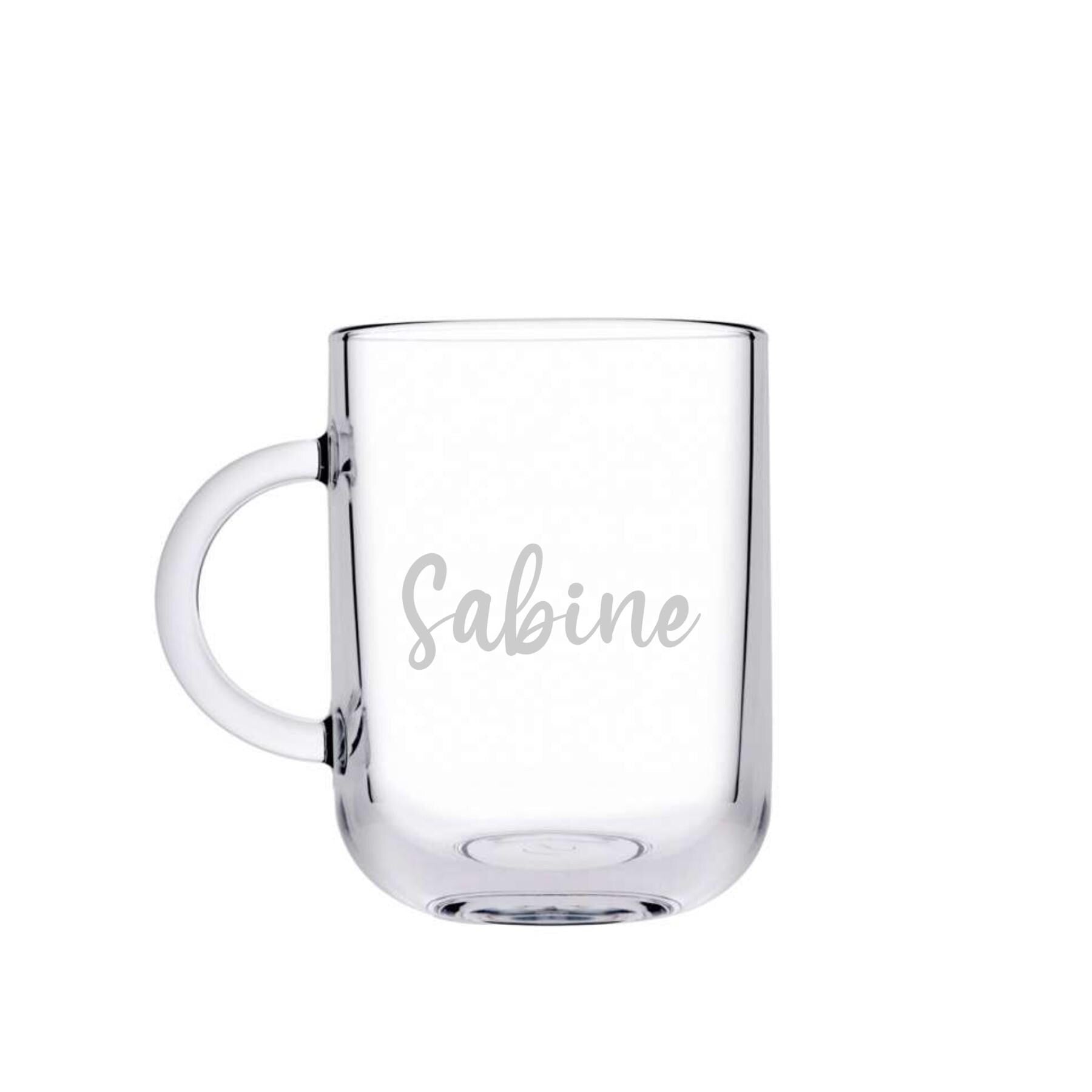 Graviertes Teeglas, personalisiert mit deinem Wunschnamen, spülmaschinenfest, Geschenk, mit mystischer Gravur, Geschenk für einen Teetrinker