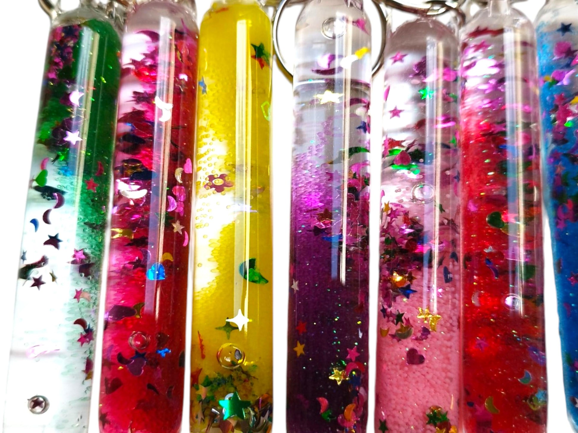 Schlüsselanhänger Gitterzauberstab, auf Wunsch personalisiert, Geschenk, Glitter, Glitzer, Zauberstab