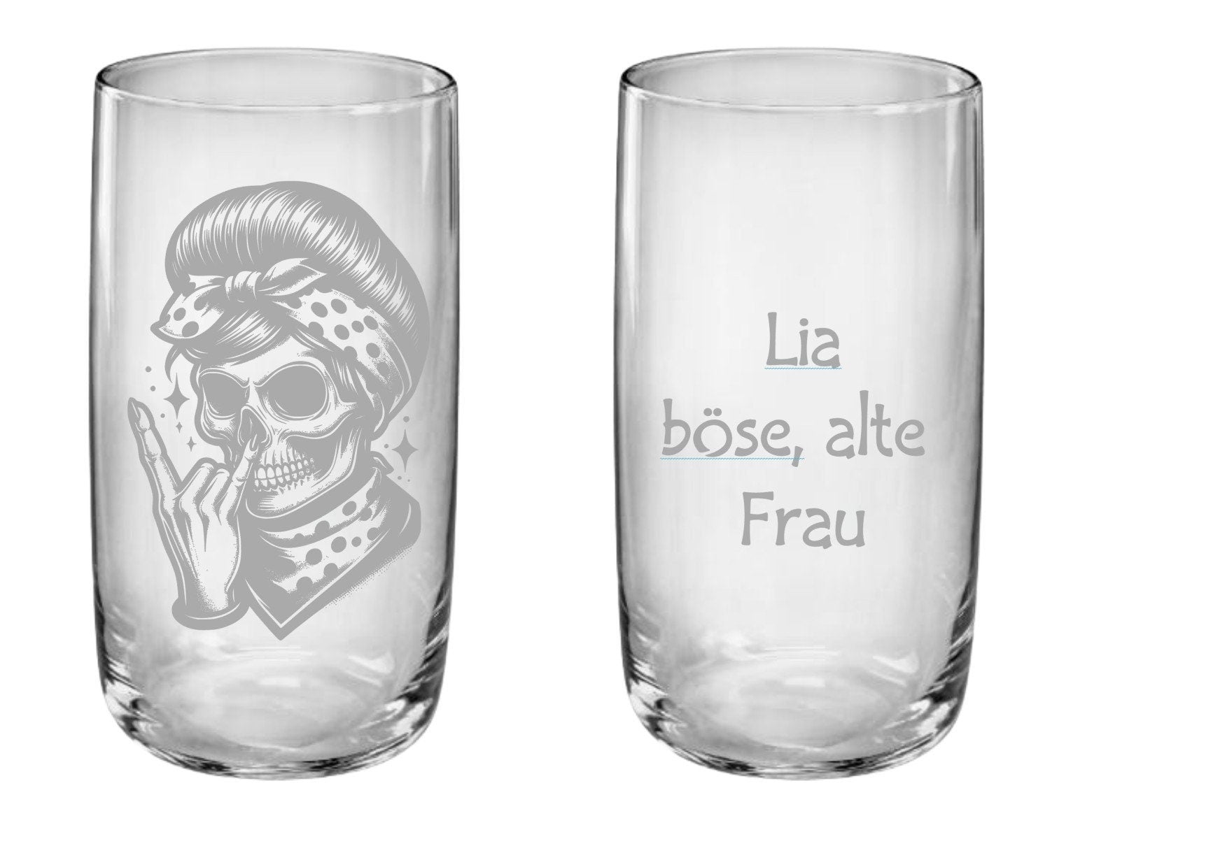 Einzigartiges Funglas im Totenkopf-Design – Perfektes Geschenk für Sammler und Enthusiasten, Spaß-Geschenk, Skull Design