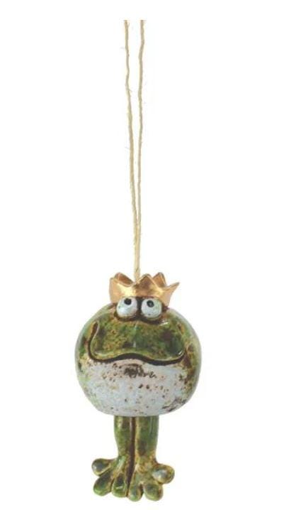 Keramik-Glocke "Froschkönig" – Zauberhafte Gartendeko mit Charme