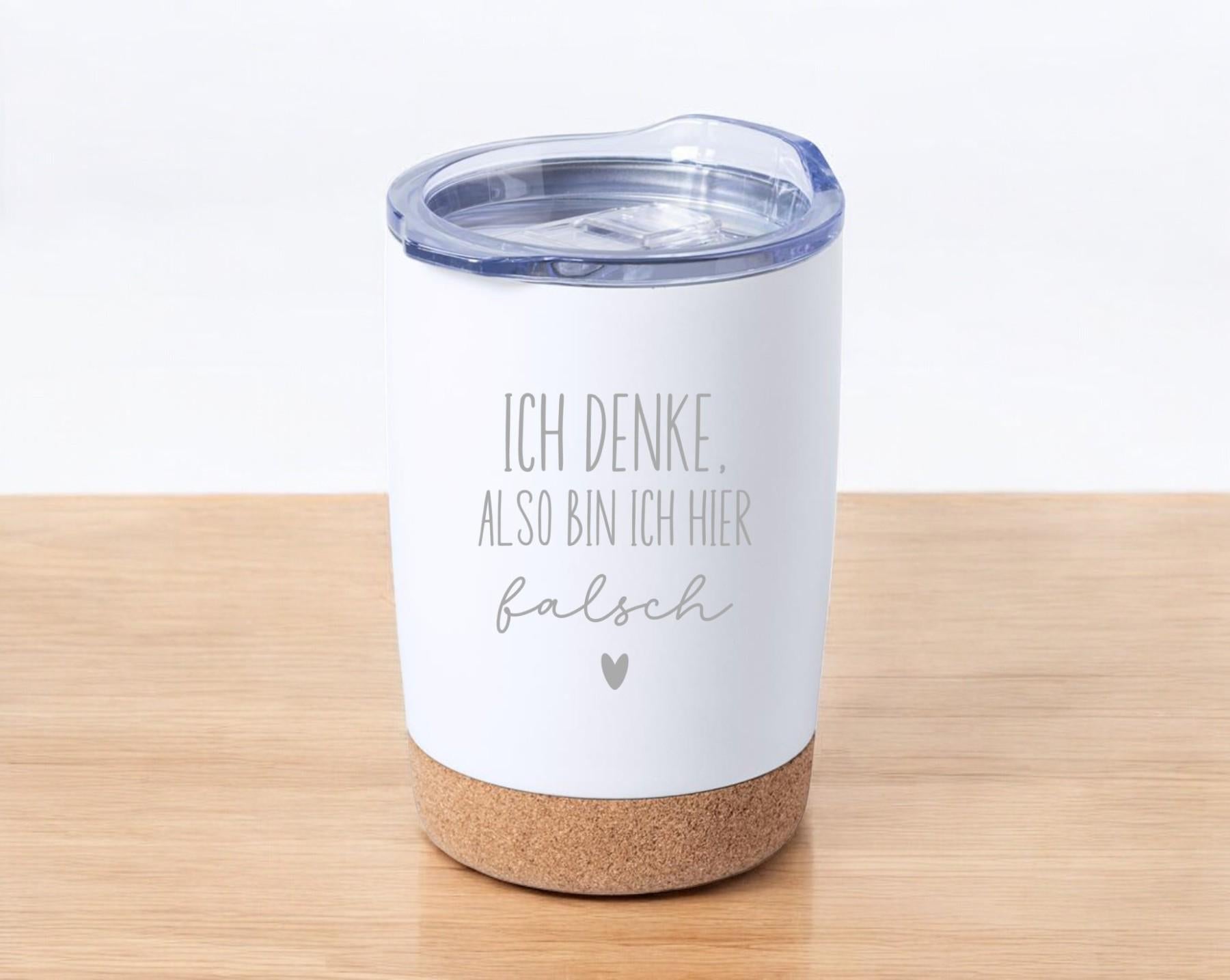 Thermobecher mit frechen Spruch, Tasse mit Spruch, Kaffeebecher, auf Wunsch mit Namen, Geschenk für Freundin, für unterwegs, Art.Nr. TB-10