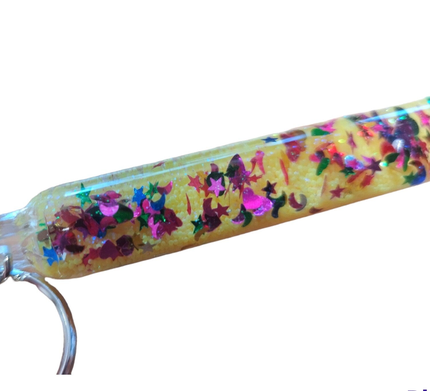 Schlüsselanhänger Gitterzauberstab, auf Wunsch personalisiert, Geschenk, Glitter, Glitzer, Zauberstab