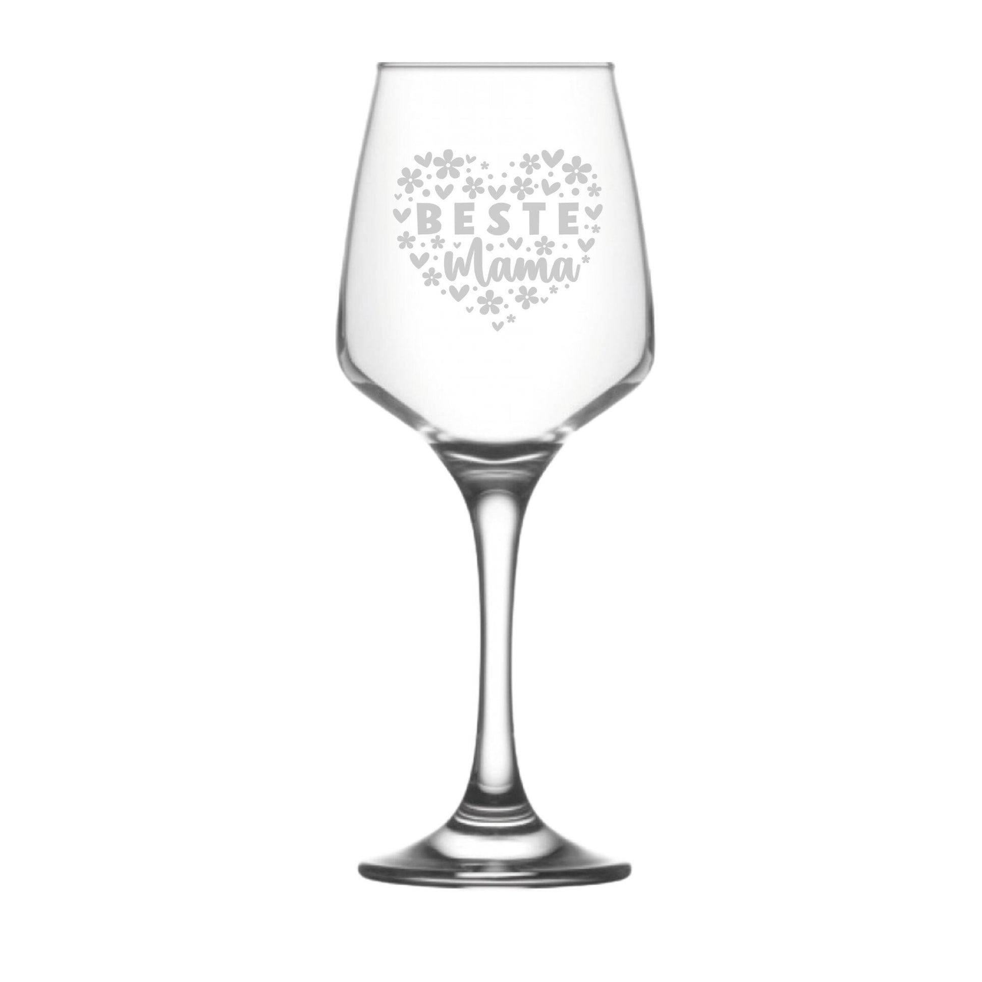 Weinglas zum Muttertag, Geschenk für die Mama, mit Gravur