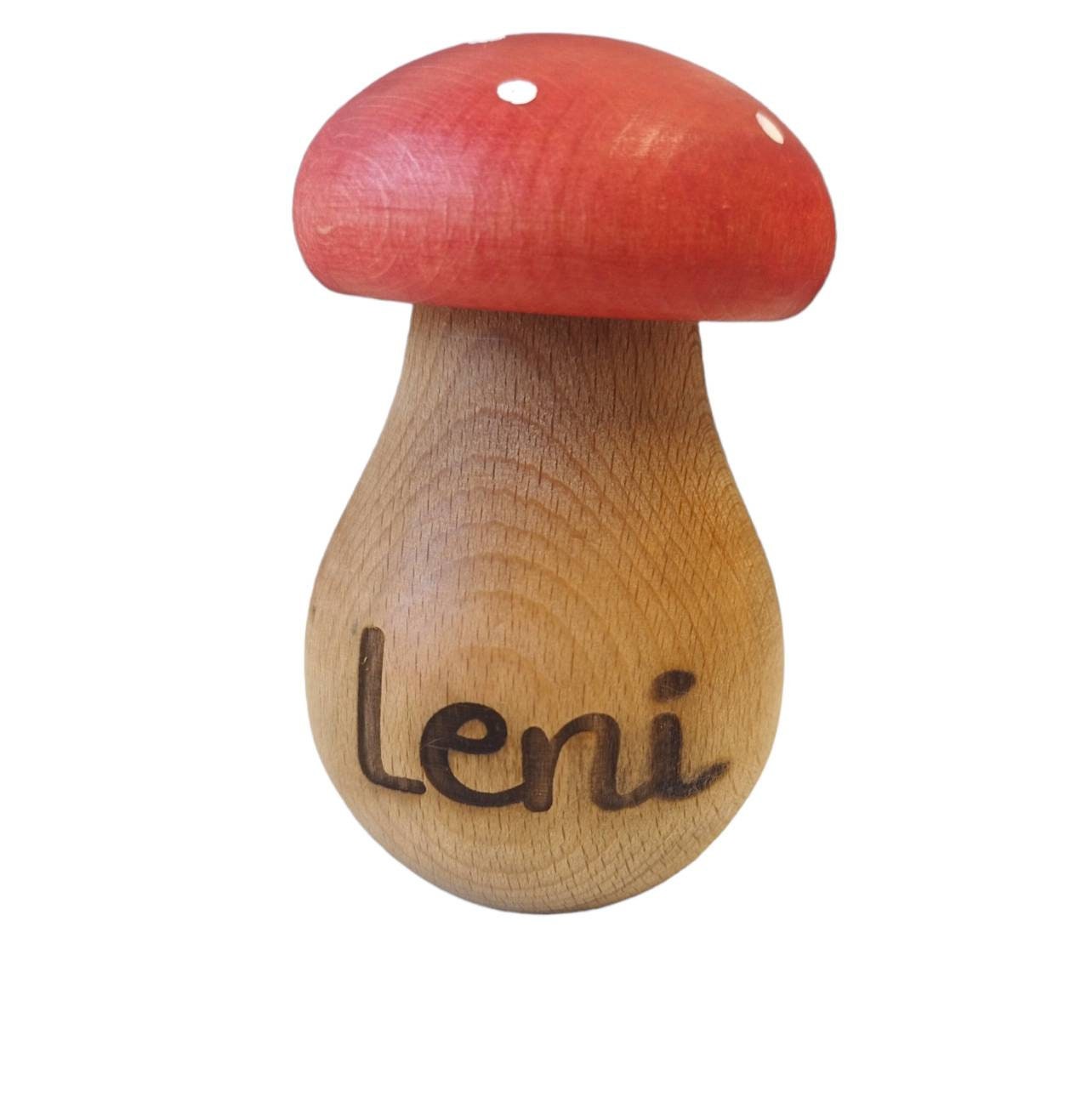 Nussknacker Pilz, Massiv Holz, Nüsse knacken, personalisiert